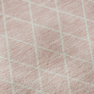 Piper Looms Mayfield Diamonds AMF932 Pink Machine Washable Area Rug Swatch Image