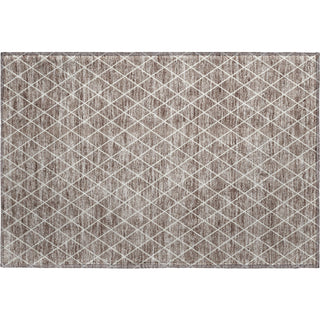Piper Looms Mayfield Diamonds AMF932 Taupe Machine Washable Area Rug Scatter Main Image