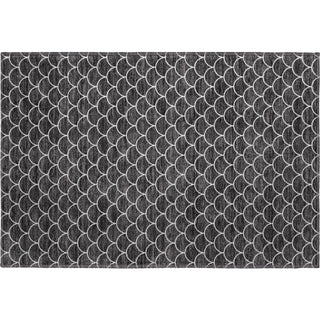 Piper Looms Mayfield Geometric AMF933 Black Machine Washable Area Rug Scatter Main Image