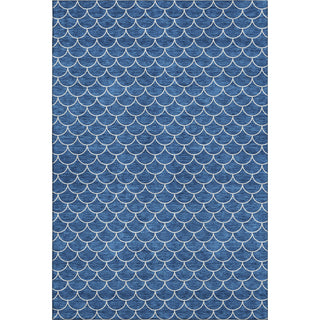 Piper Looms Mayfield Geometric AMF933 Blue Machine Washable Area Rug main image