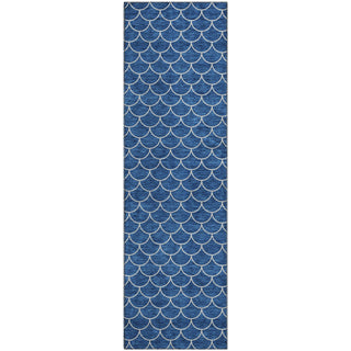 Piper Looms Mayfield Geometric AMF933 Blue Machine Washable Area Rug Runner Main Image