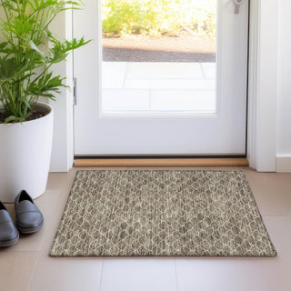 Piper Looms Mayfield Geometric AMF933 Brown Machine Washable Area Rug Scatter Lifestyle Image Feature
