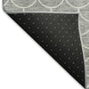 Piper Looms Mayfield Geometric AMF933 Gray Machine Washable Area Rug Backing Image