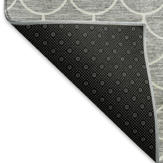 Piper Looms Mayfield Geometric AMF933 Gray Machine Washable Area Rug Backing Image