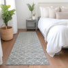 Piper Looms Mayfield Geometric AMF933 Gray Machine Washable Area Rug Runner Lifestyle Image Feature
