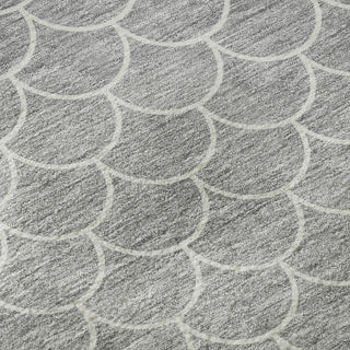 Piper Looms Mayfield Geometric AMF933 Gray Machine Washable Area Rug Swatch Image