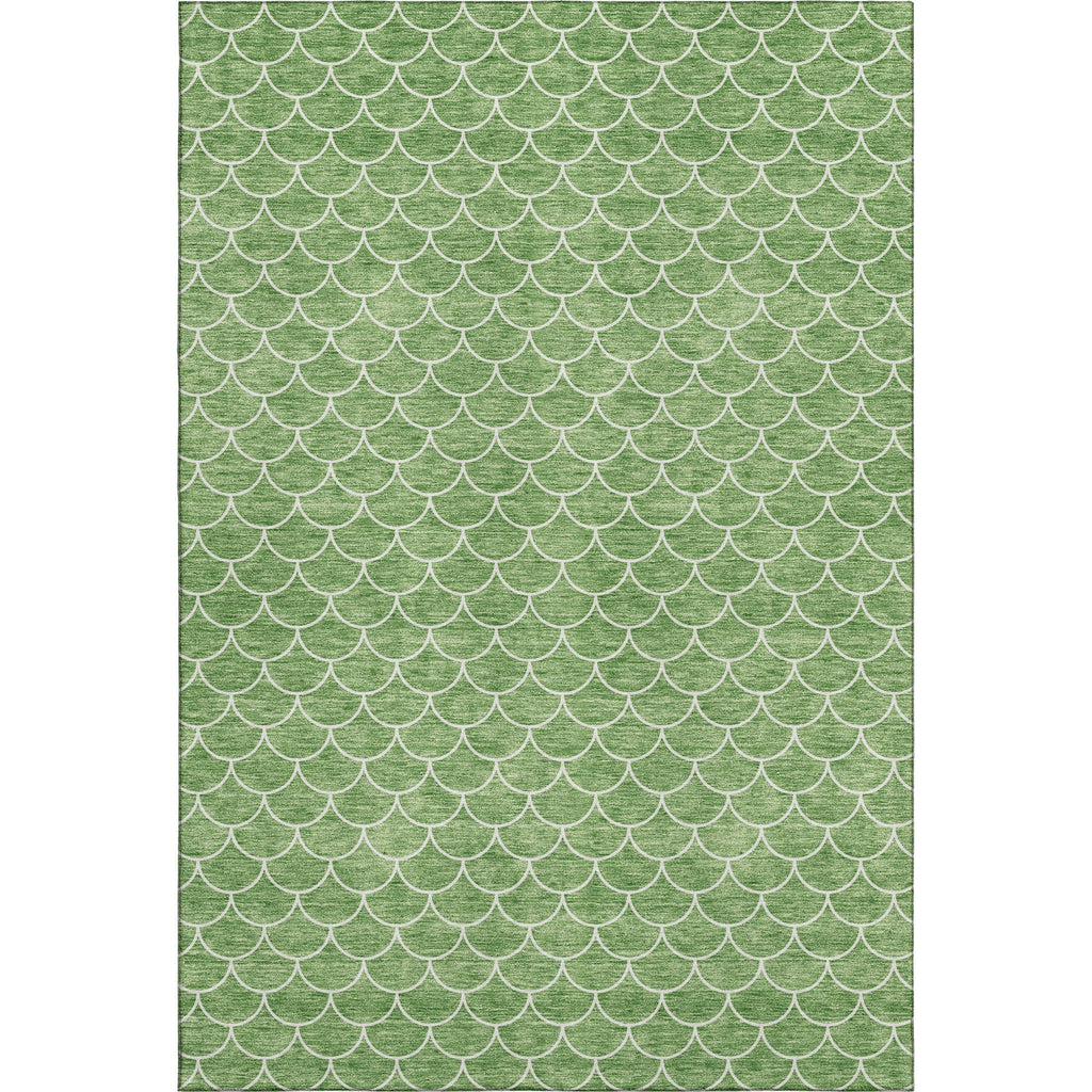 Piper Looms Mayfield Geometric AMF933 Green Machine Washable Area Rug main image