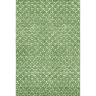 Piper Looms Mayfield Geometric AMF933 Green Machine Washable Area Rug main image