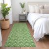 Piper Looms Mayfield Geometric AMF933 Green Machine Washable Area Rug Runner Lifestyle Image Feature
