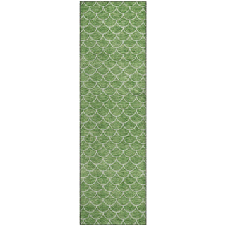 Piper Looms Mayfield Geometric AMF933 Green Machine Washable Area Rug Runner Main Image