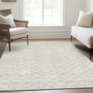 Piper Looms Mayfield Geometric AMF933 Ivory Machine Washable Area Rug Lifestyle Image Feature
