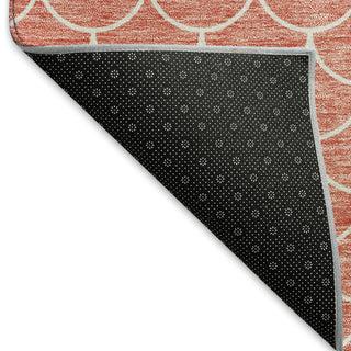 Piper Looms Mayfield Geometric AMF933 Salmon Machine Washable Area Rug Backing Image