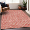 Piper Looms Mayfield Geometric AMF933 Salmon Machine Washable Area Rug Lifestyle Image Feature