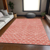 Piper Looms Mayfield Geometric AMF933 Salmon Machine Washable Area Rug Lifestyle Image Feature