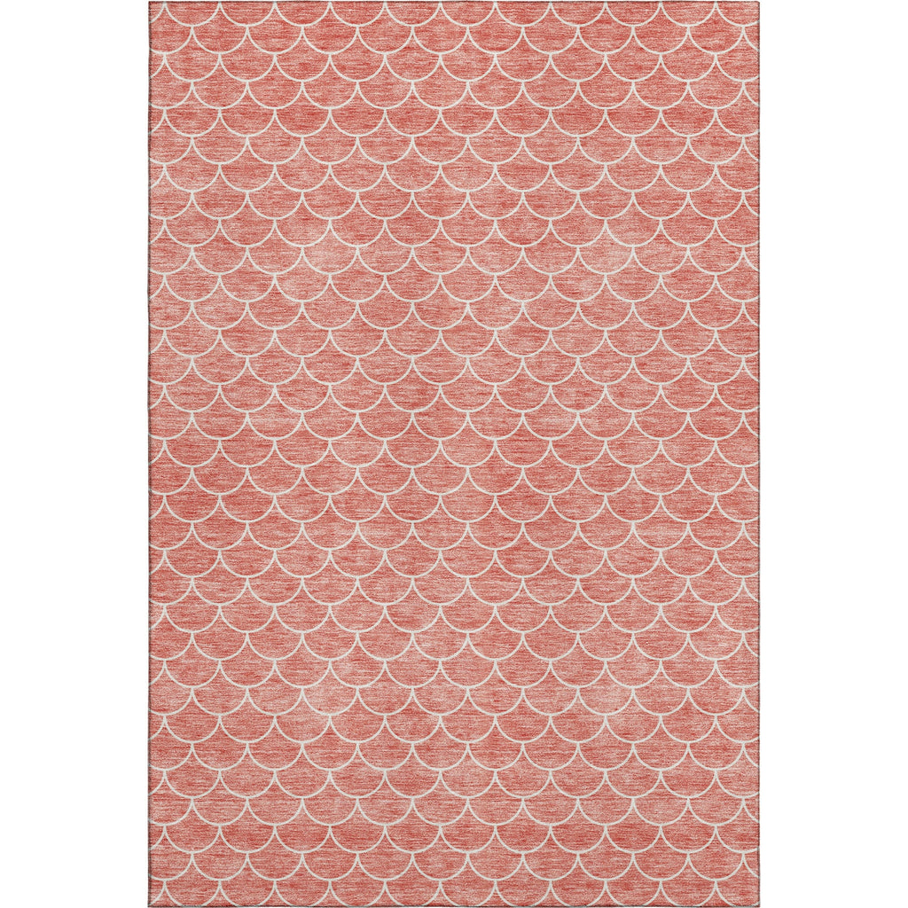 Piper Looms Mayfield Geometric AMF933 Salmon Machine Washable Area Rug main image