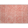 Piper Looms Mayfield Geometric AMF933 Salmon Machine Washable Area Rug Scatter Main Image