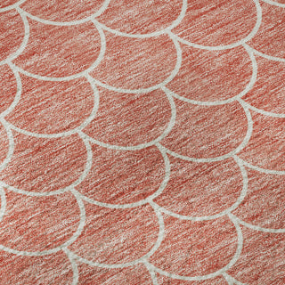 Piper Looms Mayfield Geometric AMF933 Salmon Machine Washable Area Rug Swatch Image