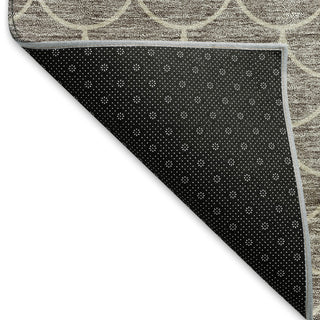 Piper Looms Mayfield Geometric AMF933 Taupe Machine Washable Area Rug Backing Image