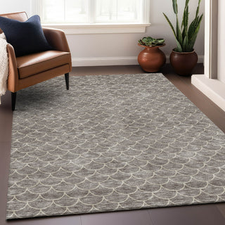 Piper Looms Mayfield Geometric AMF933 Taupe Machine Washable Area Rug Lifestyle Image Feature