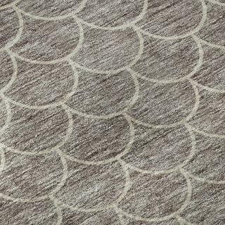 Piper Looms Mayfield Geometric AMF933 Taupe Machine Washable Area Rug Swatch Image
