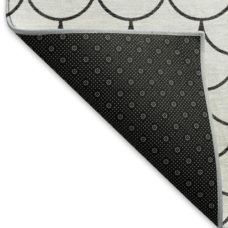 Piper Looms Mayfield Geometric AMF933 White Machine Washable Area Rug Backing Image