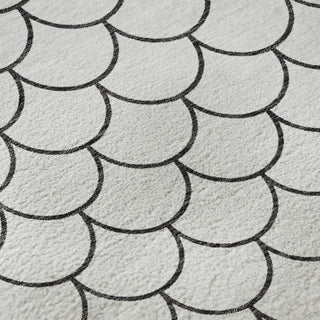 Piper Looms Mayfield Geometric AMF933 White Machine Washable Area Rug Swatch Image