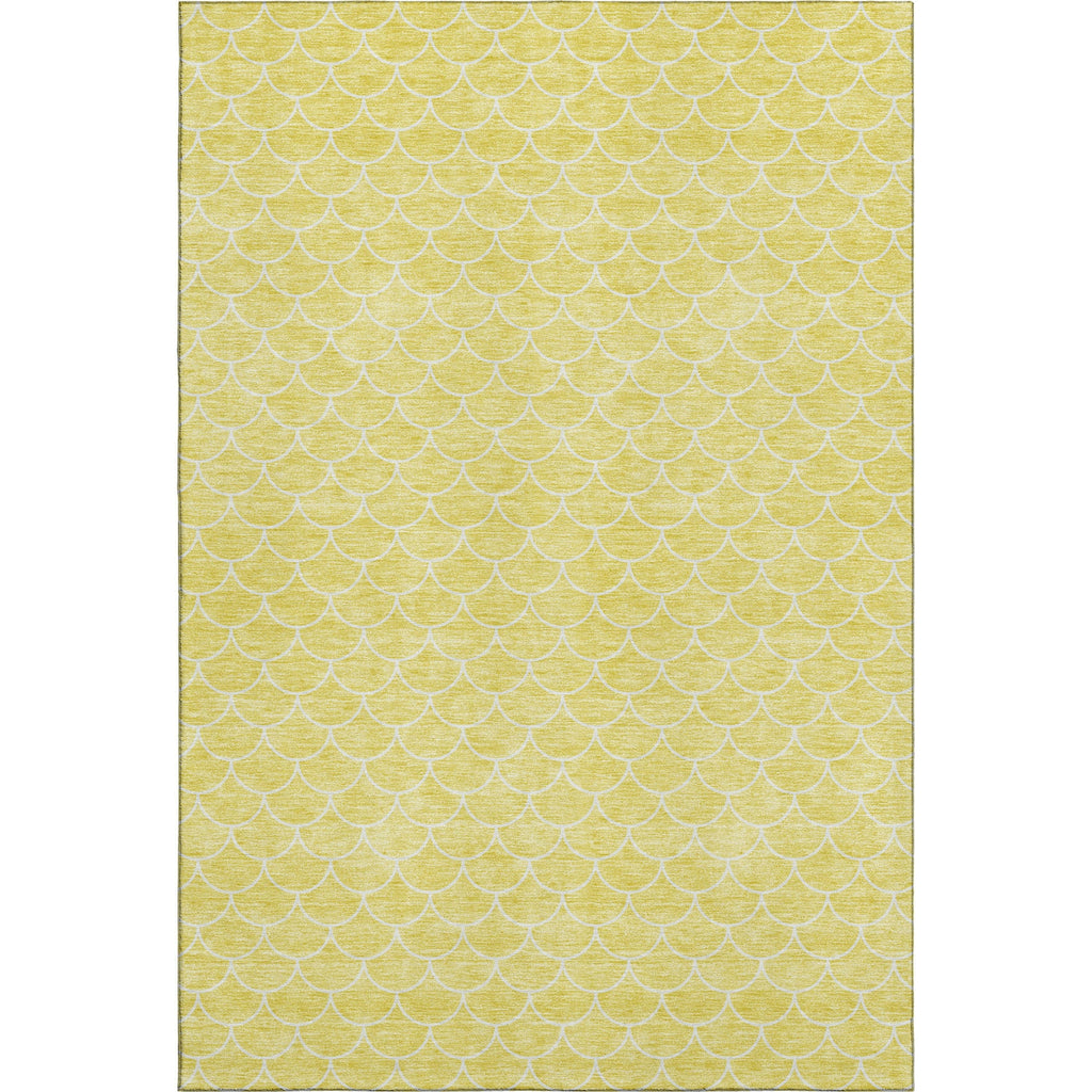 Piper Looms Mayfield Geometric AMF933 Yellow Machine Washable Area Rug main image