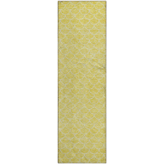 Piper Looms Mayfield Geometric AMF933 Yellow Machine Washable Area Rug Runner Main Image