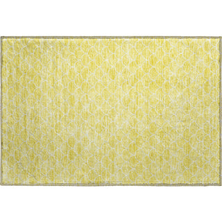 Piper Looms Mayfield Geometric AMF933 Yellow Machine Washable Area Rug Scatter Main Image