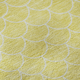 Piper Looms Mayfield Geometric AMF933 Yellow Machine Washable Area Rug Swatch Image