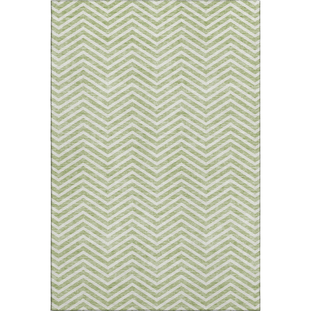 Piper Looms Mayfield Chevron AMF934 Aloe Machine Washable Area Rug main image