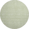 Piper Looms Mayfield Chevron AMF934 Aloe Machine Washable Area Rug Round Main Image