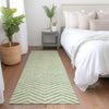 Piper Looms Mayfield Chevron AMF934 Aloe Machine Washable Area Rug Runner Lifestyle Image Feature