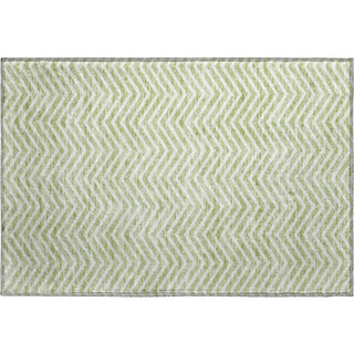 Piper Looms Mayfield Chevron AMF934 Aloe Machine Washable Area Rug Scatter Main Image