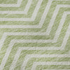 Piper Looms Mayfield Chevron AMF934 Aloe Machine Washable Area Rug Swatch Image