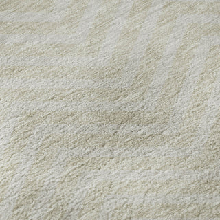 Piper Looms Mayfield Chevron AMF934 Beige Machine Washable Area Rug Swatch Image