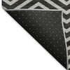 Piper Looms Mayfield Chevron AMF934 Black Machine Washable Area Rug Backing Image