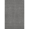 Piper Looms Mayfield Chevron AMF934 Black Machine Washable Area Rug main image