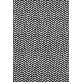 Piper Looms Mayfield Chevron AMF934 Black Machine Washable Area Rug main image