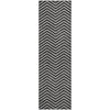 Piper Looms Mayfield Chevron AMF934 Black Machine Washable Area Rug Runner Main Image