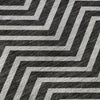 Piper Looms Mayfield Chevron AMF934 Black Machine Washable Area Rug Swatch Image