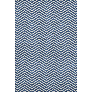 Piper Looms Mayfield Chevron AMF934 Blue Machine Washable Area Rug main image