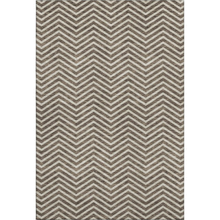 Piper Looms Mayfield Chevron AMF934 Brown Machine Washable Area Rug main image