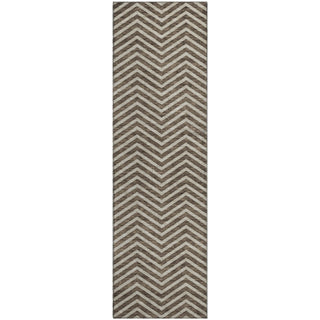 Piper Looms Mayfield Chevron AMF934 Brown Machine Washable Area Rug Runner Main Image