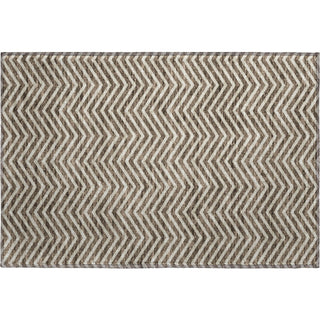Piper Looms Mayfield Chevron AMF934 Brown Machine Washable Area Rug Scatter Main Image