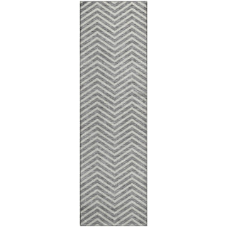 Piper Looms Mayfield Chevron AMF934 Gray Machine Washable Area Rug Runner Main Image