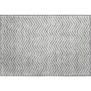 Piper Looms Mayfield Chevron AMF934 Gray Machine Washable Area Rug Scatter Main Image