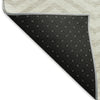 Piper Looms Mayfield Chevron AMF934 Ivory Machine Washable Area Rug Backing Image