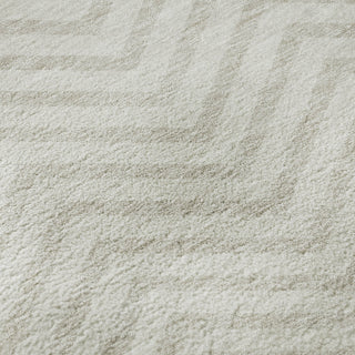 Piper Looms Mayfield Chevron AMF934 Ivory Machine Washable Area Rug Swatch Image