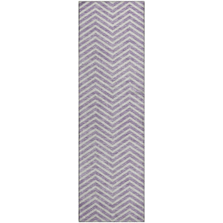 Piper Looms Mayfield Chevron AMF934 Lilac Machine Washable Area Rug Runner Main Image
